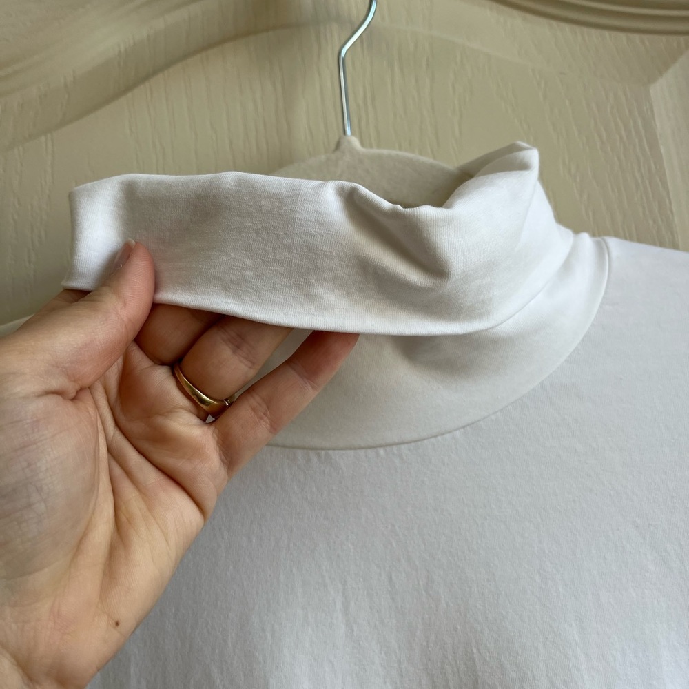 J.Jill White Long Sleeve Turtleneck Soft Pure Jill Material - Picture 3 of 9